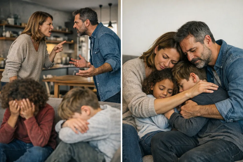 Couple arguments in front of children: impact and repair