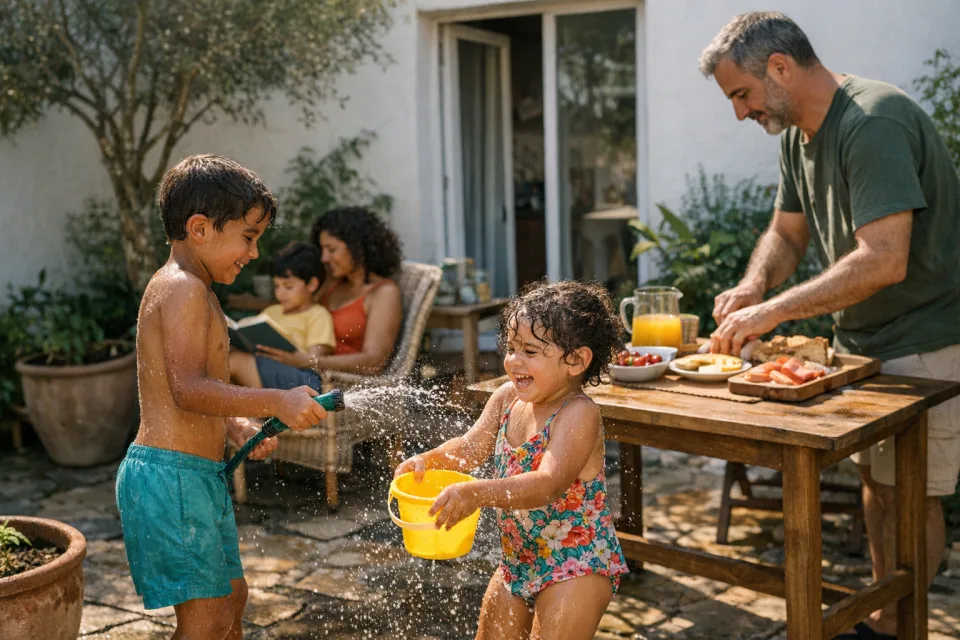 Férias de verão com crianças: rotinas leves e ideias úteis